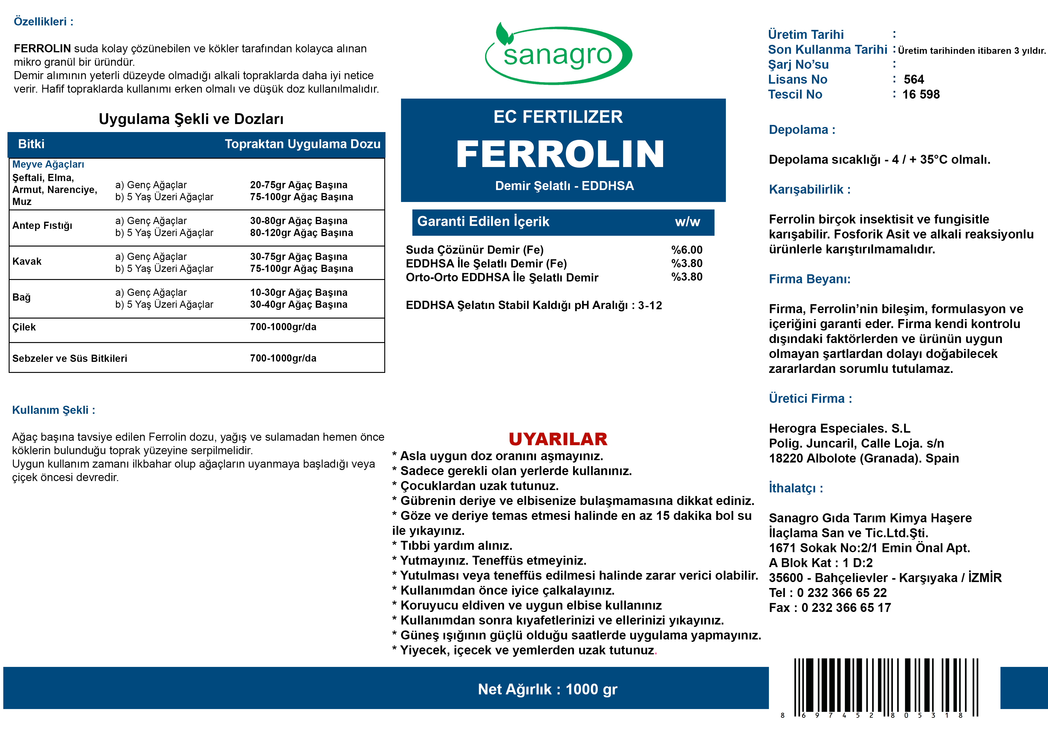 Sanagro | Ferrolin